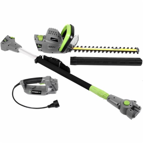 Earthwise CVPH43018 2-in-1 Convertible Pole Hedge Trimmer Perspective: front