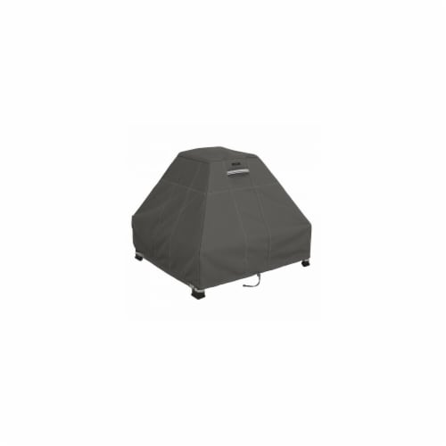 Classic Accessories 55-183-015101-EC STANDUP FIRE PIT COVER TAUPE - 1SZ - Perspective: front