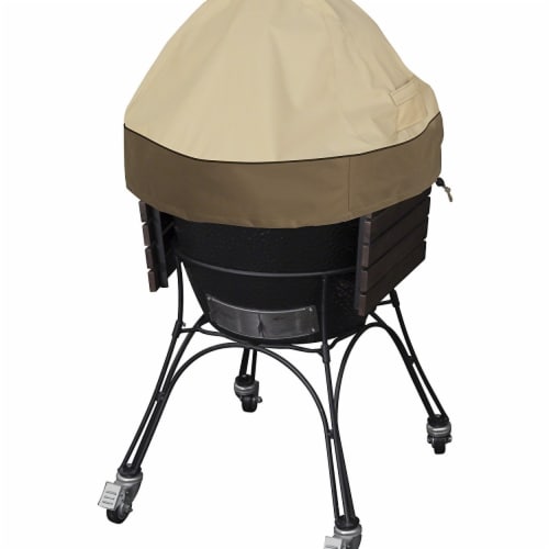 Classic Accessories 55-409-051501-00 Extra Large Ceramic Grill Dome Cover, Pebble Perspective: front