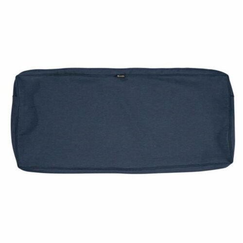 Classic Accessories 60-138-015501-RT Montlake Fadesafe Rectangle Bench Cushion Cover - Heathe Perspective: front