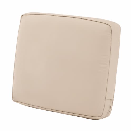 Classic Accessories 62-026-BEIGE-EC Montlake FadeSafe Patio Lounge Back Cushion, Antique Beig Perspective: front