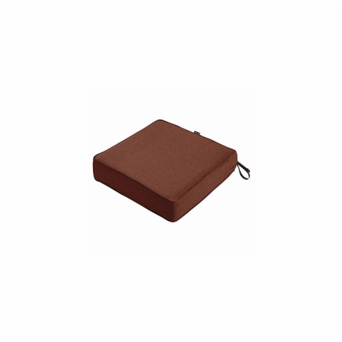 Classic Accessories 62-035-HHENNA-EC 5 x 21 x 21 in. Seat Cushion Combo - Henna Perspective: front