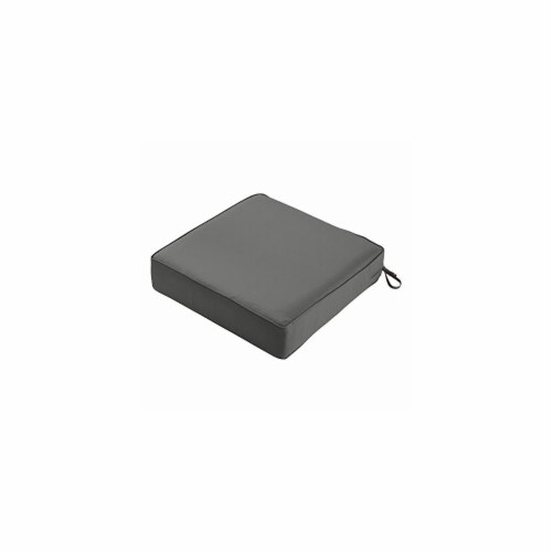 Classic Accessories 62-035-LCHARC-EC 5 x 21 x 21 in. Seat Cushion Combo - Charcoal Perspective: front