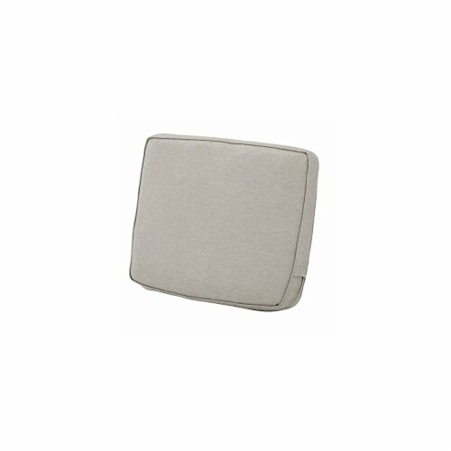 Classic Accessories 62-039-HGREY-EC 4 x 21 x 22 in. Back Cushion Combo - Grey Perspective: front