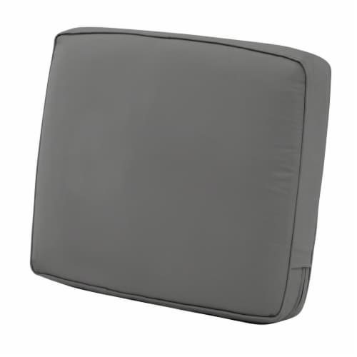 Classic Accessories 62-040-LCHARC-EC 4 x 23 x 22 in. Back Cushion Combo - Charcoal Perspective: front