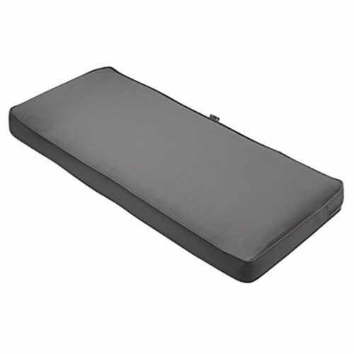 Classic Accessories 62-044-LCHARC-EC 3 x 54 x 18 in. Seat Cushion Combo - Charcoal Perspective: front
