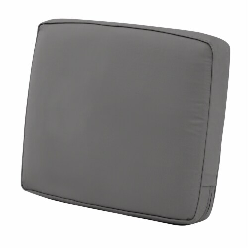 Classic Accessories 62-047-LCHARC-EC 4 x 19 x 20 in. Back Cushion Combo - Charcoal Perspective: front
