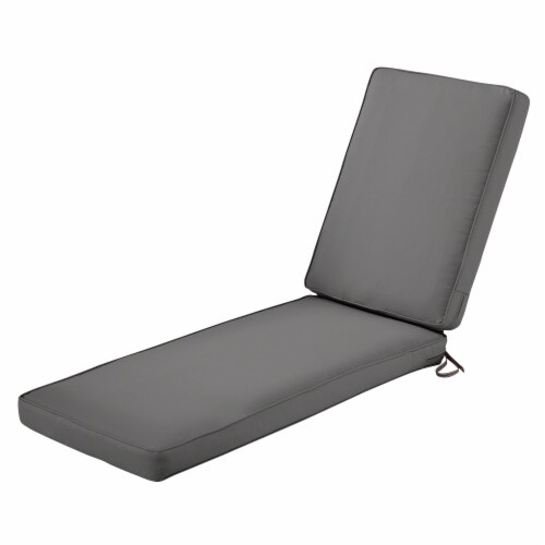 Classic Accessories 62-029-LCHARC-EC 3 x 80 x 26 in. Seat Cushion Combo - Charcoal Perspective: front