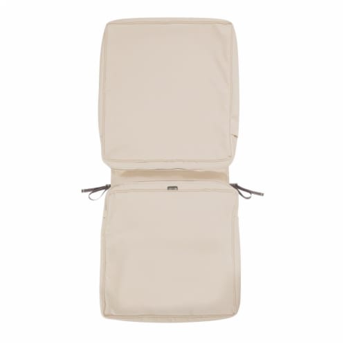 Classic Accessories 60-433-010301-RT Montlake Fadesafe Chair Cushion Cover, Antique Beige - 4 Perspective: front