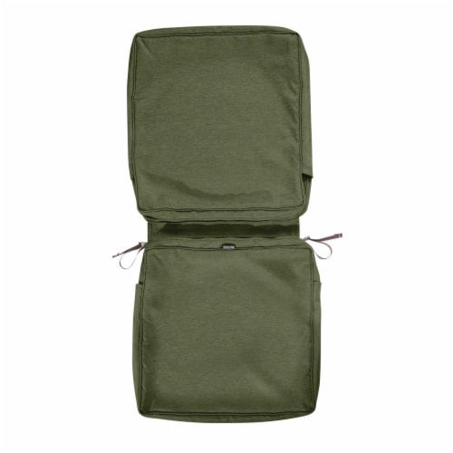Classic Accessories 60-434-011101-RT Montlake Fadesafe Chair Cushion Cover, Heather Fern - 44 Perspective: front