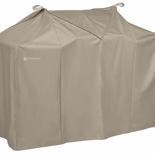 Classic Accessories 56-297-045801-EC Easy Fold BBQ Grill Cover, Goat Tan - Large Perspective: front