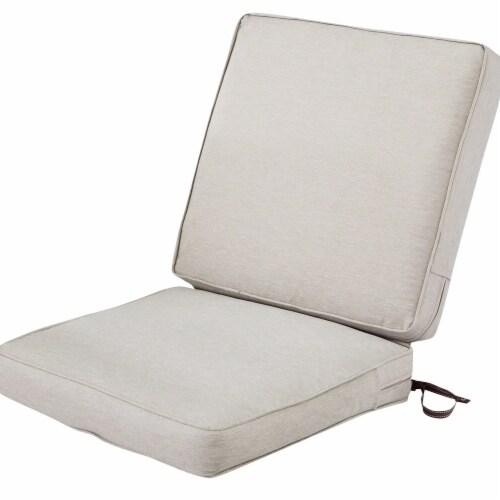 Classic Accessories 62-055-HGREY-EC Montlake Fadesafe Patio Chair Cushion, Heather Grey - 44 Perspective: front