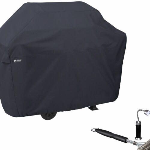 Classic Accessories 55-307-BRUSH-EC BBQ Grill Cover with Coiled Grill Brush & Magnetic LED Li Perspective: front