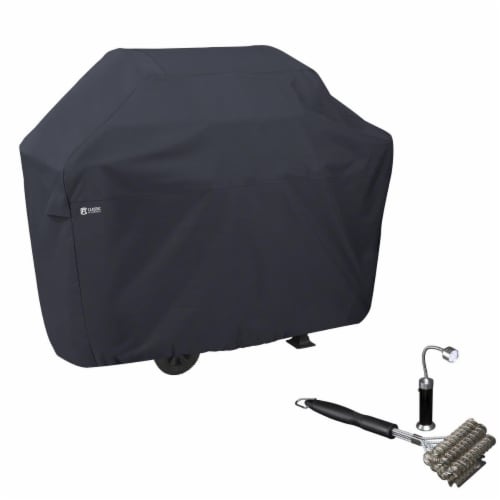 Classic Accessories 55-306-BRUSH-EC BBQ Grill Cover with Coiled Grill Brush & Magnetic LED Li Perspective: front