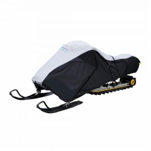 Classic Accessories 71837 DELUXE SNOWMOBILE TRVL COVER BLK-GRY-LG Perspective: front