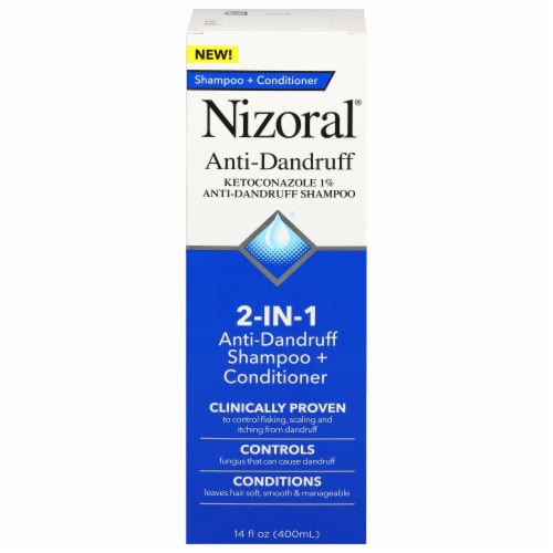 Nizoral® 2-In-1 Anti-Dandruff Shampoo With Conditioner Perspective: front