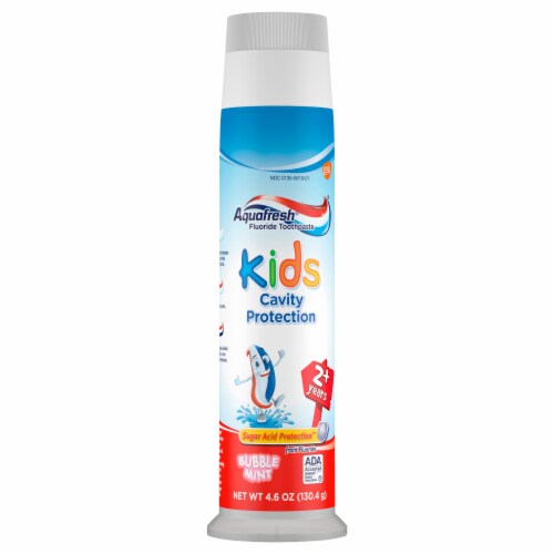 Aquafresh® Kids Cavity Protection Bubble Mint Toothpaste Perspective: front