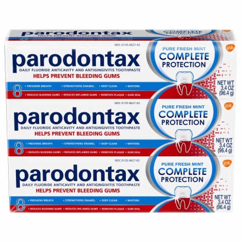 Parodontax Pure Fresh Mint Daily Fluoride Anticavity and Antigingivitis Toothpaste Perspective: front