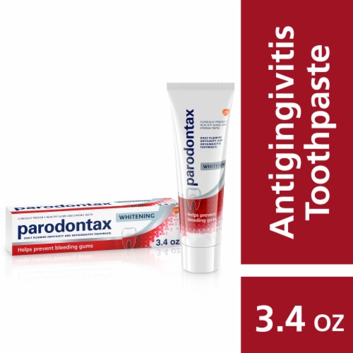 Parodontax Teeth Whitening Bleeding Gums Toothpaste Perspective: front
