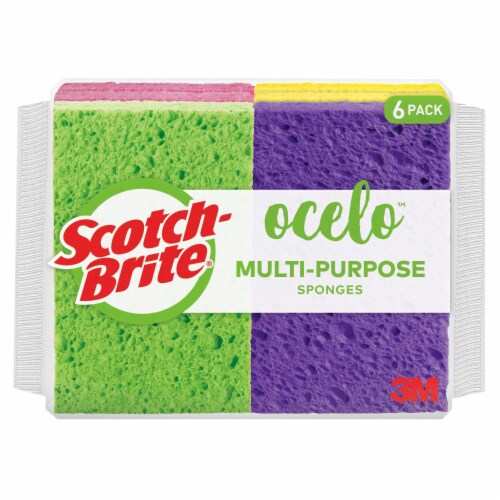 Grand Fusion Peachy Clean Sponge 6pk, each - Kroger