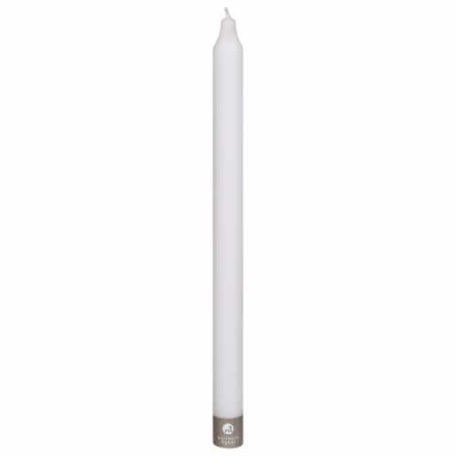 Northern Lights 12" Open Stock Tapered Candles - White Perspective: front