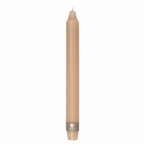 Northern Lights 10" Wide Taper Candles - Tan Perspective: front