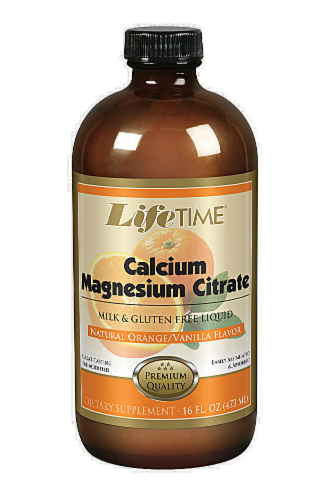 Life Time Orange Calcium Magnesium Citrate Perspective: front
