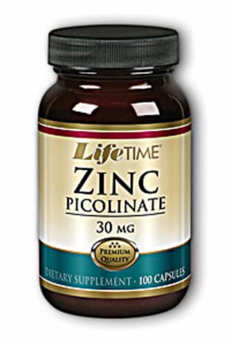 Lifetime  Zinc Picolinate Perspective: front
