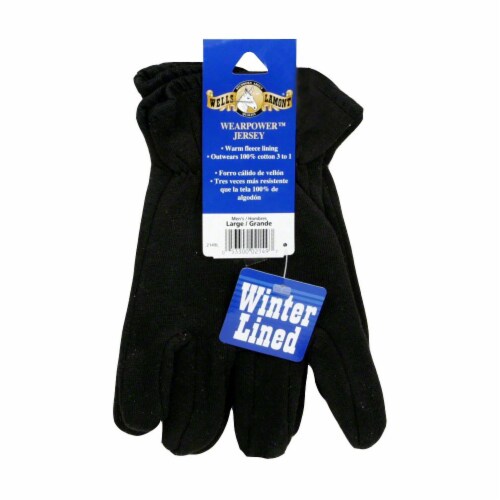 Wells Lamont Men's Winter Lined Wearpower Jersey Glovers Perspective: front