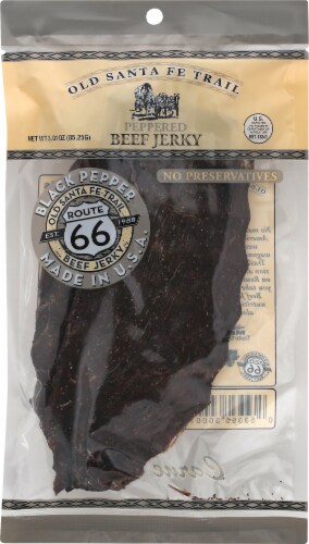 Old Santa Fe Trail Pepper Beef Jerky Perspective: front