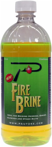 Pautzke Chartreuse Fire Brine Egg Cure Perspective: front
