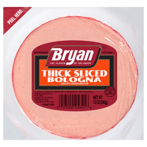 Bryan® Thick Sliced Bologna Lunchmeat Perspective: front