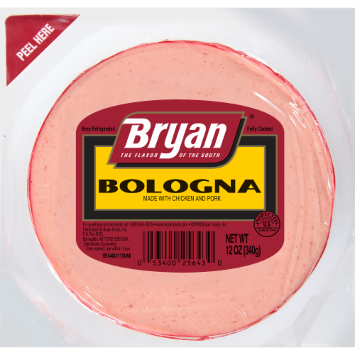Bryan® Sliced Bologna Lunchmeat Perspective: front