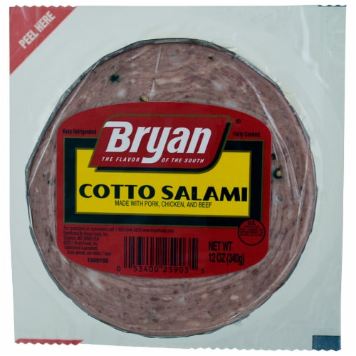 Bryan® Cotto Salami Lunchmeat Perspective: front