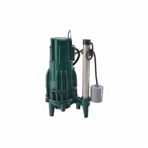 Zoeller 1 HP,Grinder Pump,Tether Float  818-0014 Perspective: front