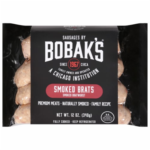 Bobak's® Smoked Brats Perspective: front
