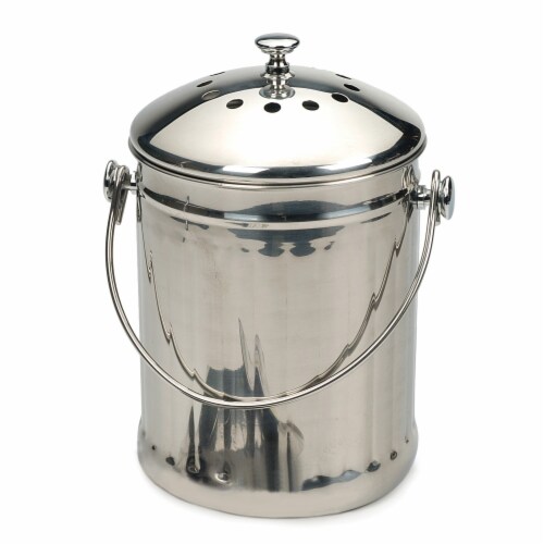 RSVP Stainless Compost Pail, 1 gal