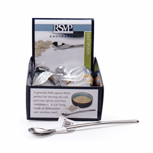 Design Imports RSVP Salt / Condiment Spoon Perspective: front