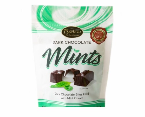 Bartons Dark Chocolate Mint Bites Perspective: front