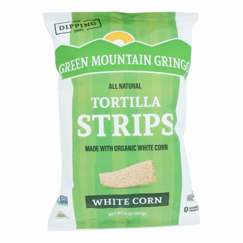 Green Mountain Gringo Organic White Corn Tortilla Strips Perspective: front