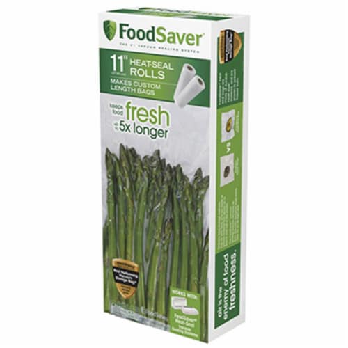 FoodSaver® Heat Seal Rolls - White - 2 Pack Perspective: front