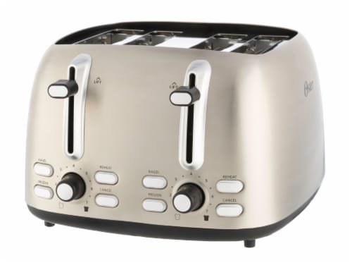 Toaster 4 Slice, Geek Chef Stainless Steel Extra-Wide Slot Toaster with  Dual Control Panels, 1 Pack - Fred Meyer