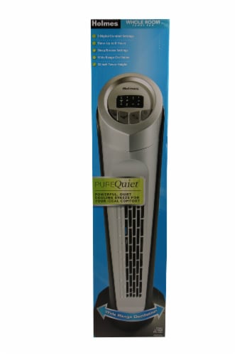 Holmes® Whole Room PureQuiet Oscillating Tower Fan Perspective: front