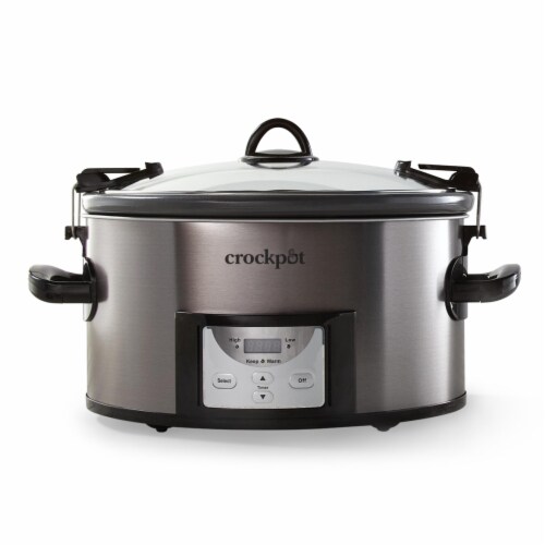 Crock-Pot® Silver/Black Programmable Slow Cooker, 7 qt - Fry's Food Stores