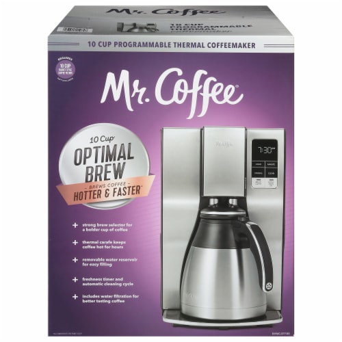 Mr. Coffee® Stainless Steel Thermal Programmable Coffee Maker, 10