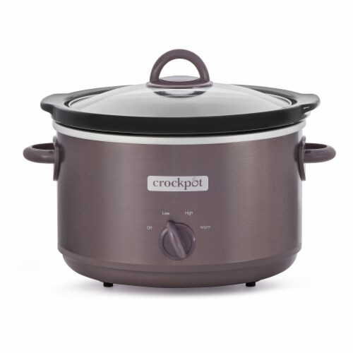 Crock-Pot Manual Design Series 4.5 Quart 3 Setting Slow Cooker, Cafe Mocha Perspective: front