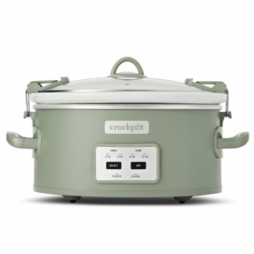 Crock-Pot® Slow Cooker Cook & Carry - Green Perspective: front