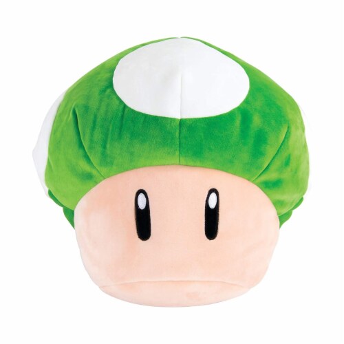 Tomy Nintendo 1 Up Mushroom Large 12 Inch Plush Figure Perspective: front