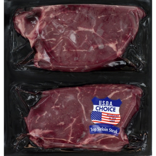 Boneless Beef Top Sirloin Steak Perspective: front