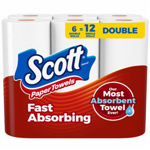 Scott® Paper Towel Double Rolls Perspective: front